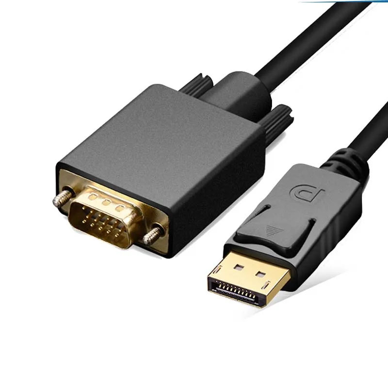 DisplayPort to VGA cable DP to VGA revolution to male 1.8m 1080P HD cable laptop cable