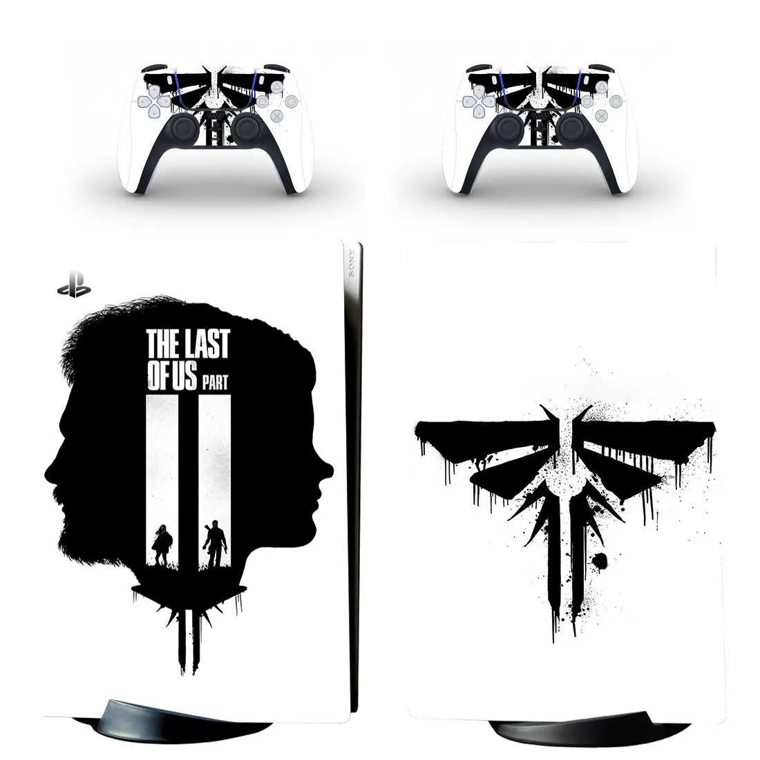 The Last of Us PS5 Digital Edition Skin Sticker Decal Cover for PlayStation 5 Console and Controllers PS5 Skin Sticker