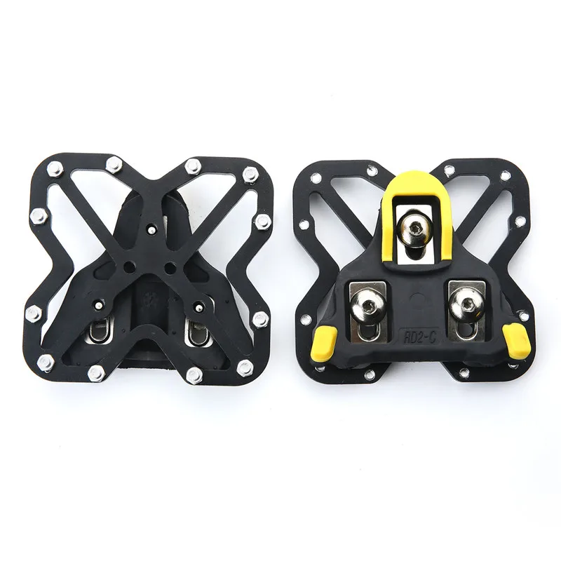 MTB road bike self-locking pedal to normal pedal for Shimano SPD and SPD-SL LOOK Keo Keo2Max S-Track and Delta pedal systems