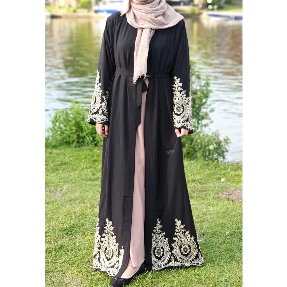 Robe Maxi à Manches sulfpour Femme Musulmane, Cardigan Ouvert, Style Dubaï, Abaya, Kaftan, Jilbab, Caftan de Cocktail, Mode Islamique