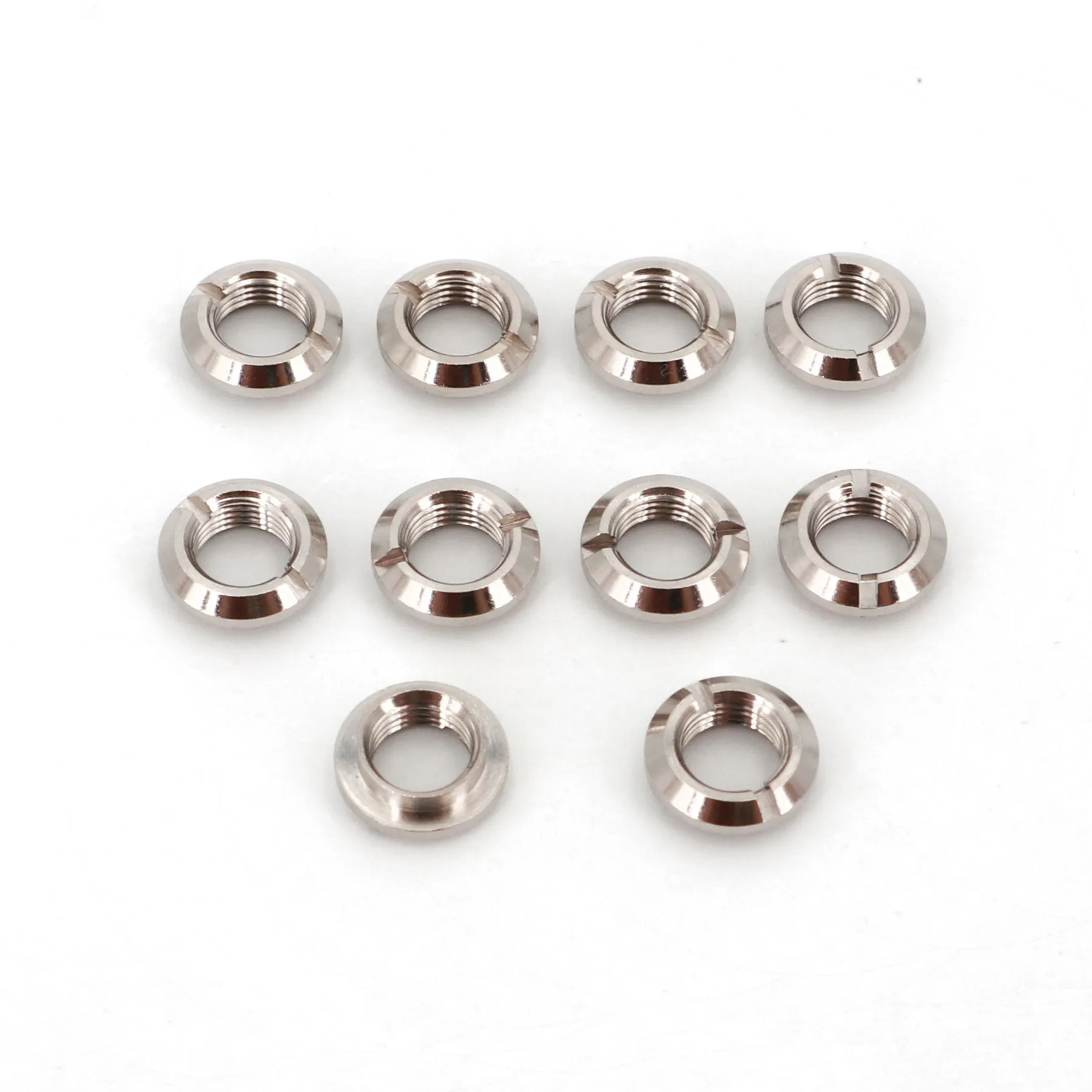 10Pcs Copper Alloy 1/4-40UNS Dress Nut For SH T80-T Series 6.35mm Panel Mount Mini Toggle Switch