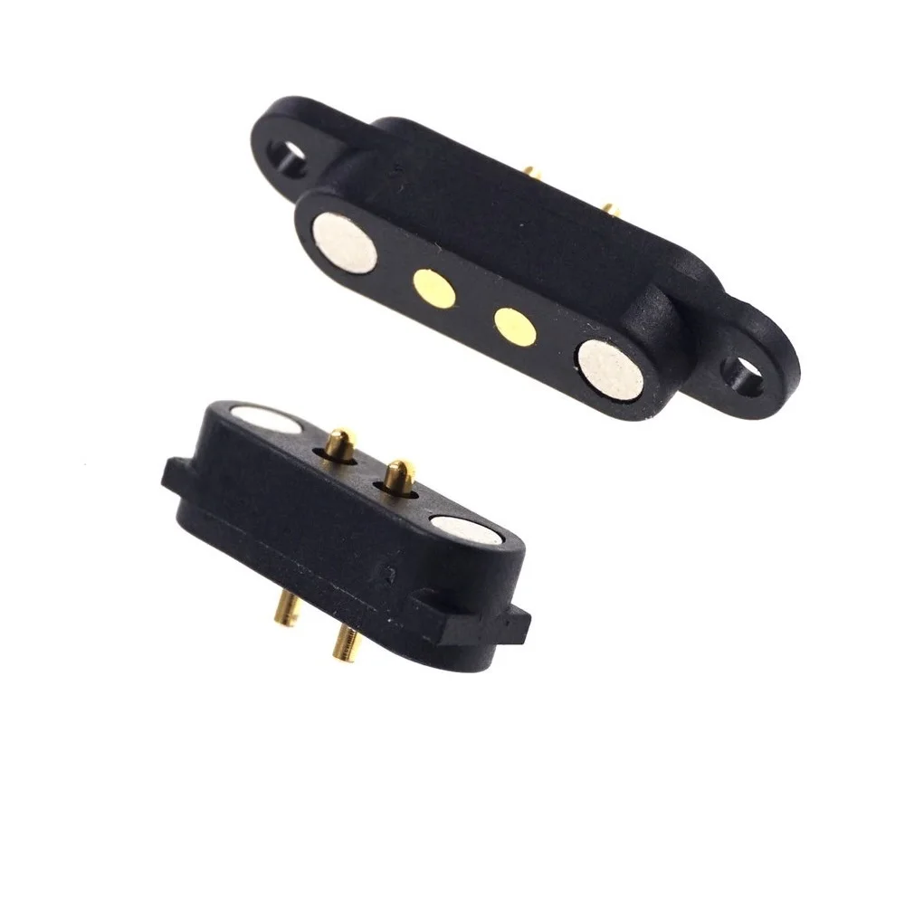 Pogo Pin 2-pin Männlich Weiblich Weibliche 2,80mm Pitch Power Lade Magnetische Männlichen Buchse