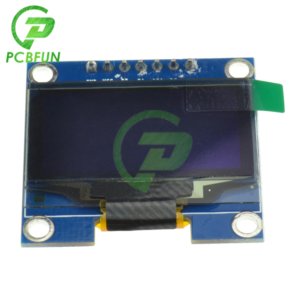 Módulo de exibição led para arduino, 1.3 "cor branca x64 1.3 polegadas oled lcd módulo de exibição para arduino" iic spi comunicar-30 segundos c driver sh1106 ic 3v-5v
