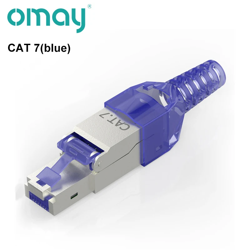 Shielded RJ45 Connector Cat7 Cat6a Tool-Free Zinc Alloy Ethernet Termination Plugs for 23AWG SFTP Cables Network Connector image 3