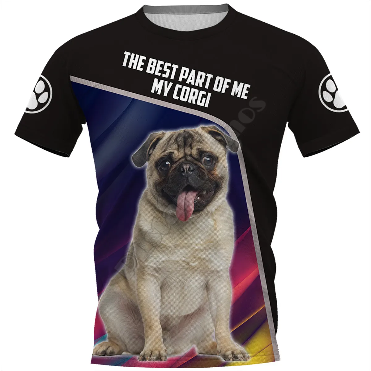 Pug 3D All Over Printed t shirts women men Summer Funny Dog Tees Short Sleeve T-shirts Cosplay Costumes