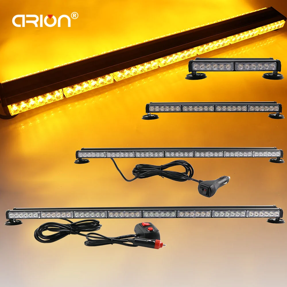 CIRION 12-96LED Both Side Magnetic Emergency Traffic Advisor Flash Strobe LightBar Warning Light Bar Lamp Grille Amber