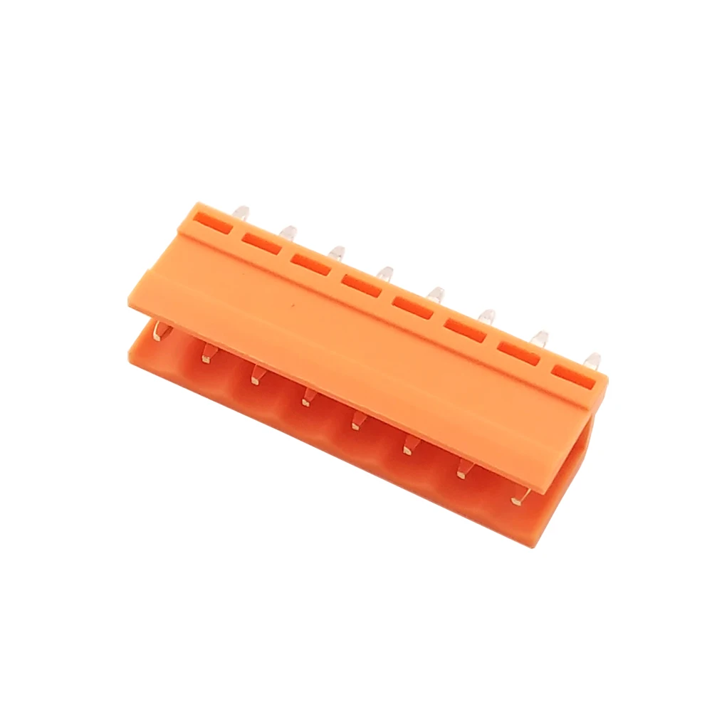 10Pcs 3.96mm HT396V 3.96 2P ~ 12P PCB PLUG-IN TEMINAL BLOCK 15EDGVC 2PIN ~ 12PIN ORANGE WIRING TERMINAL PHOENIX CONTACT KEFA