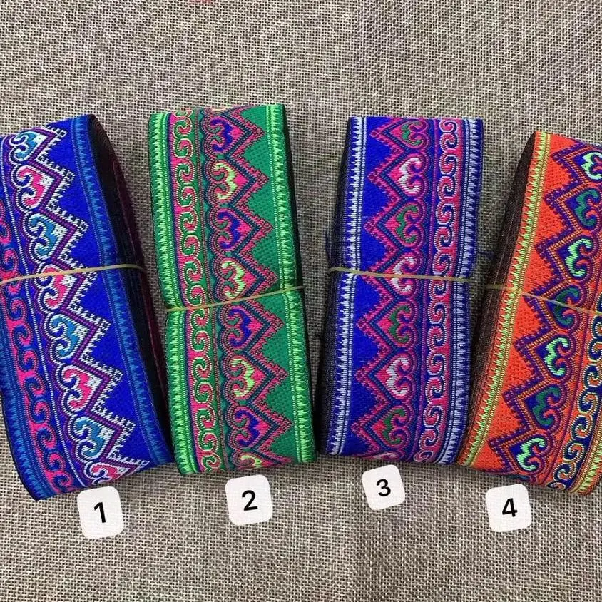 

5cm ethnic style jacquard webbing,QC0419F