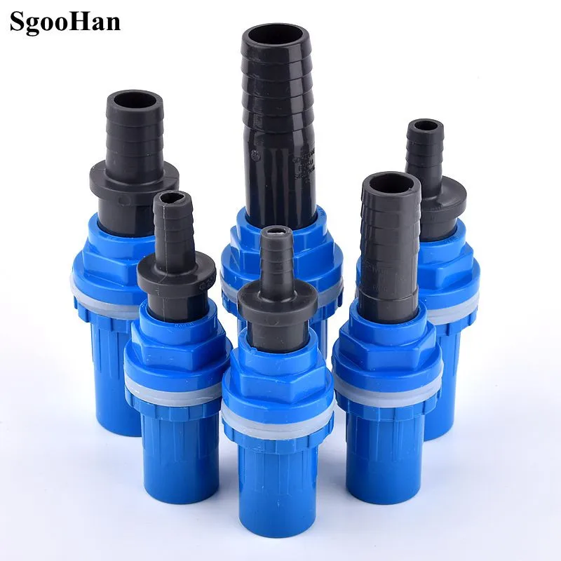 UPVC Pipe Fish Tank Joint Set Pagoda Drainage Connector Garden Irrigation Soft Hose Adapter O.D 20/25-8/10/12/14/16/19/20/25mm