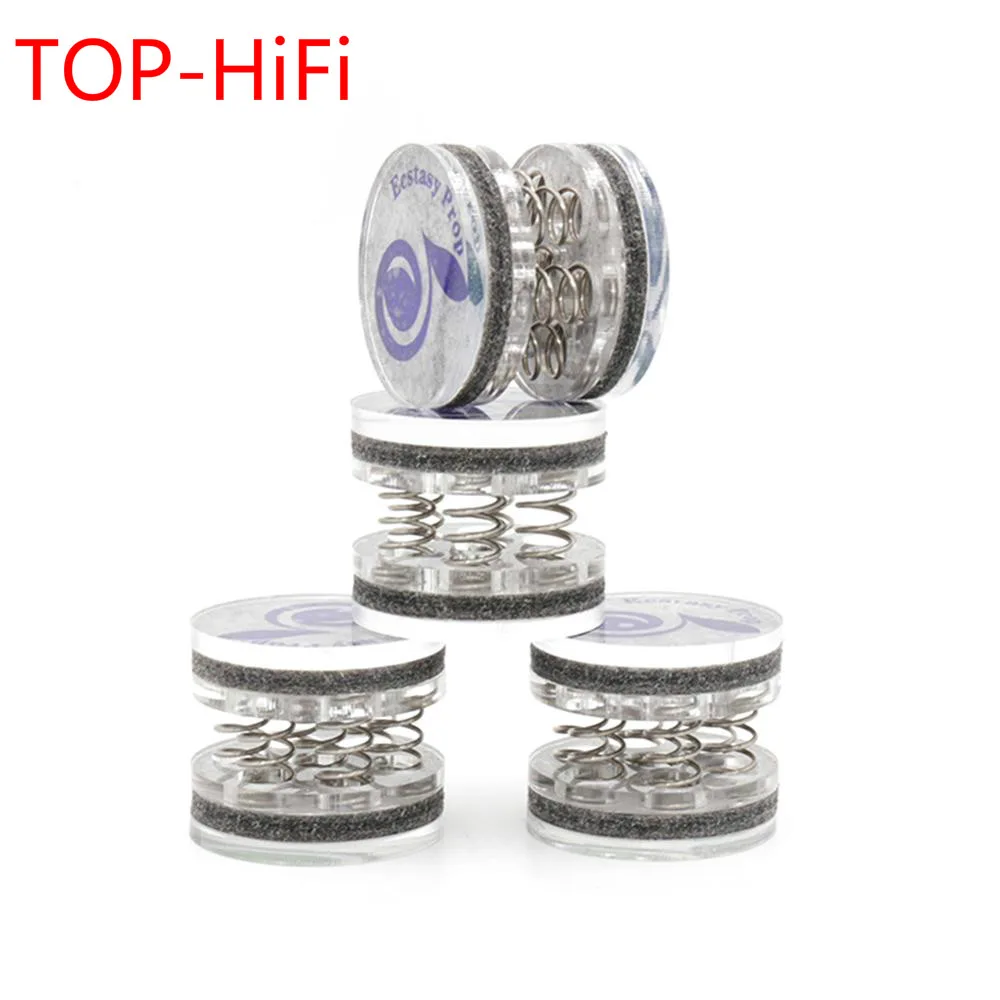 

TOP-HiFi 4pcs Speaker Spike Audiophile Shock Spikes Spring Damping Pad Audio Stand Feet Amp Cone Speaker Pad