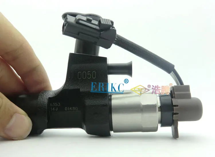 ERIKC injection 6354 diesel inyector 095000-6354 and automotive parts common rail fuel injector 0950006354 for Hino J05E Kobelco