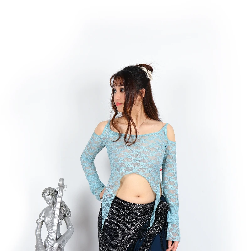 Sexy Lace Bellydance Top women Practice Gypsy clothing Dance DDY01