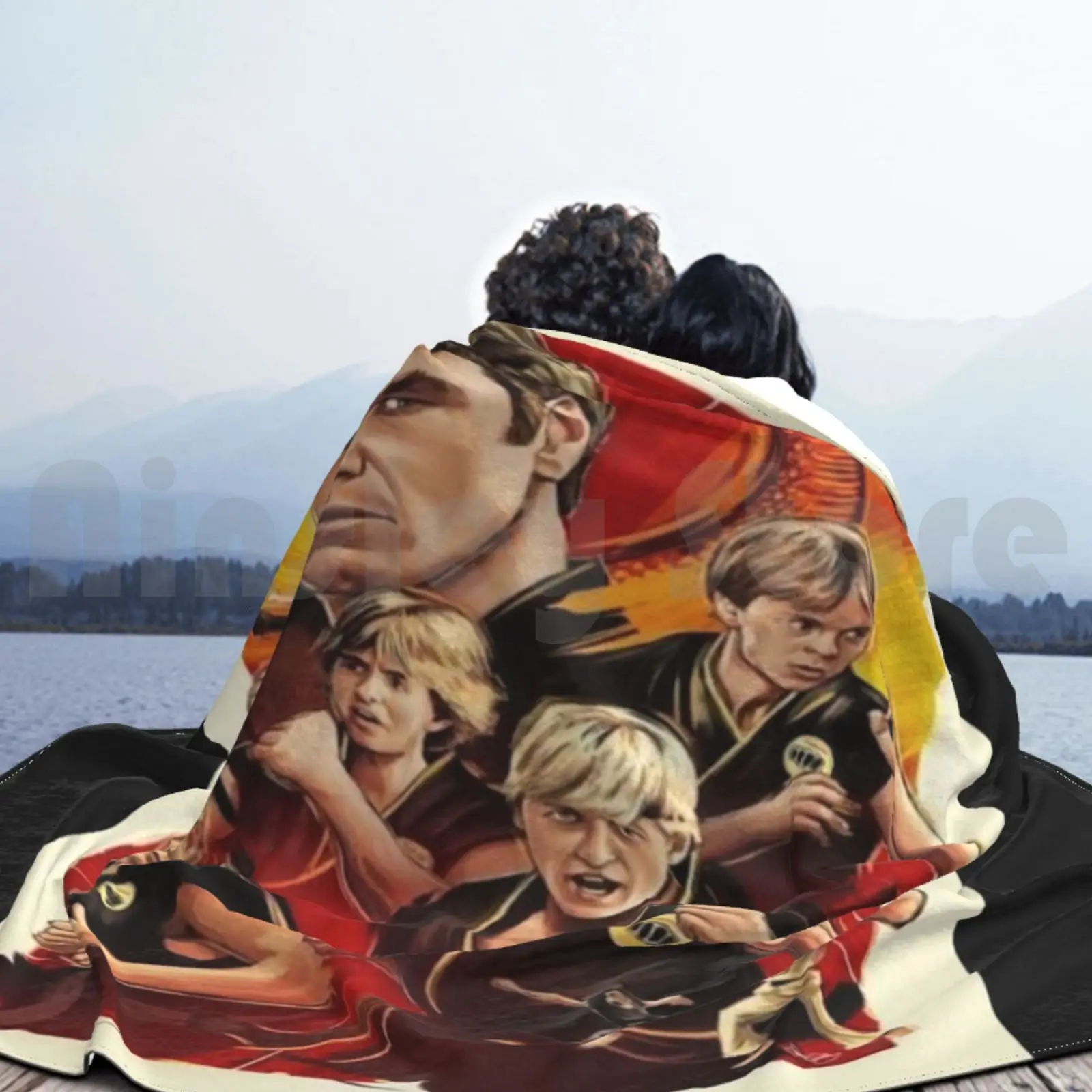 80s فنون الدفاع عن النفس فيلم بطانية موضة مخصصة الكاراتيه كوبرا كاي دوجو الكاراتيه كيد كاليفورنيا شجرة بونساي Est 1984