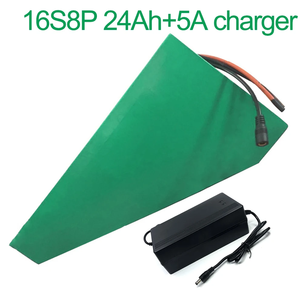 

With 5A charger 60V 24Ah 16S8P 18650 Li-ion Battery electric two Three wheeled motorcycle bicycle ebike 330*310*200*70*70*45mm