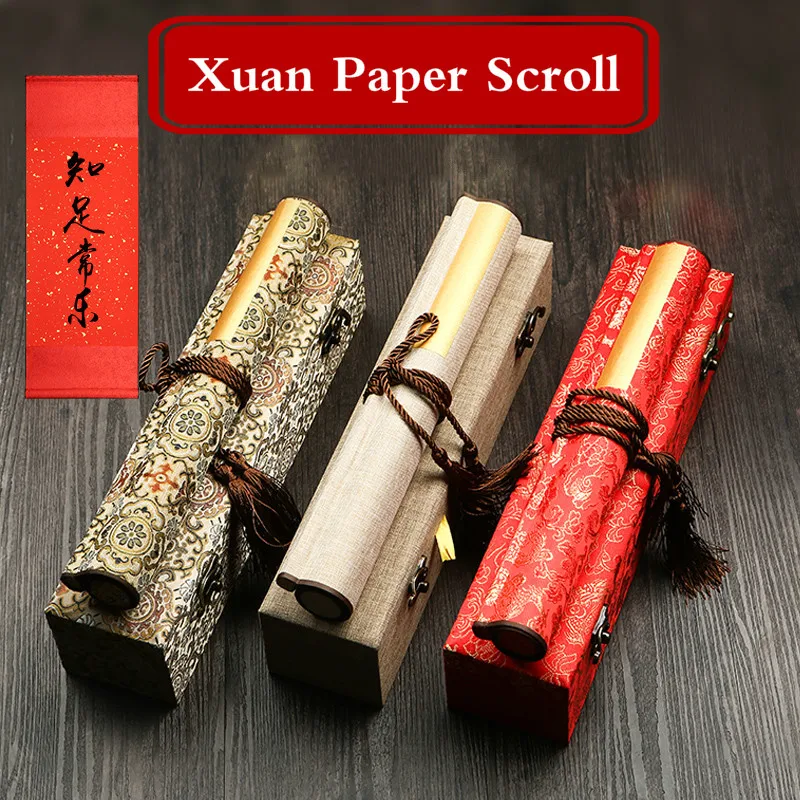 Batik caligrafia xuan papel em branco xuan desenho de papel eixo papel arroz chinês sândalo casca batik meio maduro arroz papel rolo