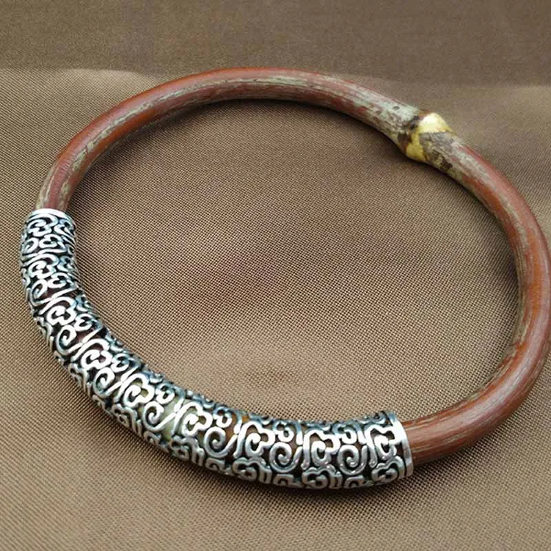 8MM 100% 925 Sterling Silver Vintage Tube Large Hole Tubular Spacer DIY For Bracelet Necklace accessories image 3