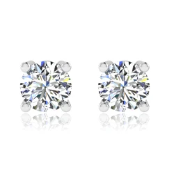 Real 100% GRA Moissanite Earrings Stud For Women 925 Sterling Siver White Gold Color Gemstone Diamond Earrings Wedding Jewellery