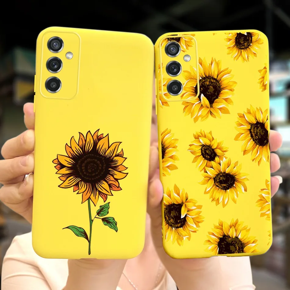 Sunflower Lavender Phone Case For Samsung Galaxy M52 5G Case Silicone Soft TPU Back Cover For Samsung M 52 M52 A52S A52 S A52 5G