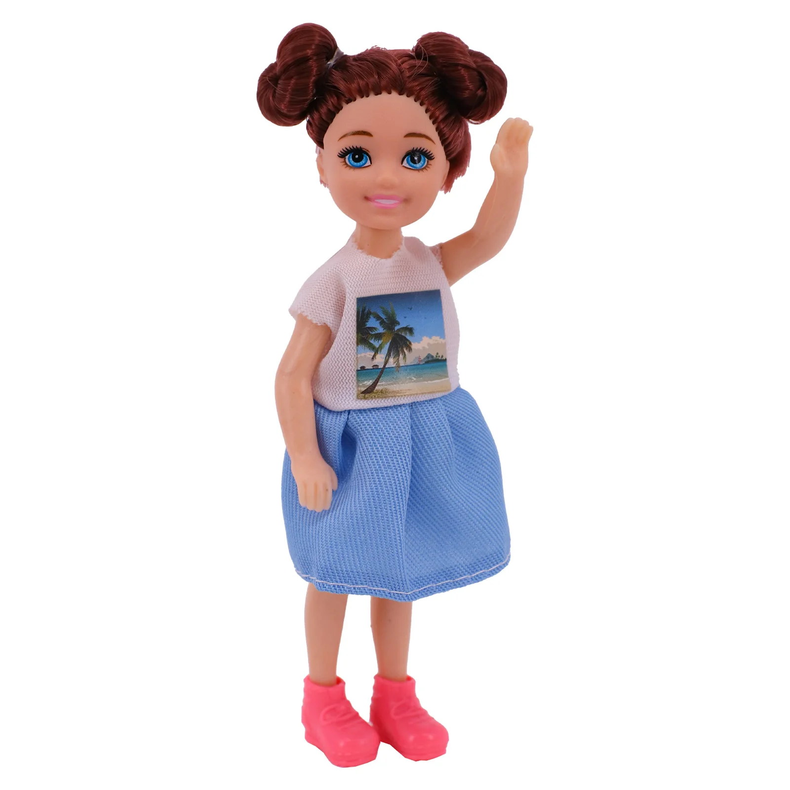 Poupée articulée pour filles, vêtements faits à la main, échelle de 3, pièces/ensemble, 6 pouces, 14Cm