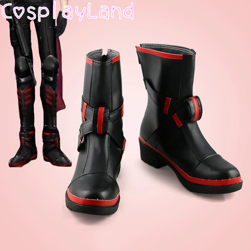 Vtuber Kuzuha Cosplay Boots Shoes Leather Shoes Cosplay Accessories Halloween Party Shoes for Men Shoes