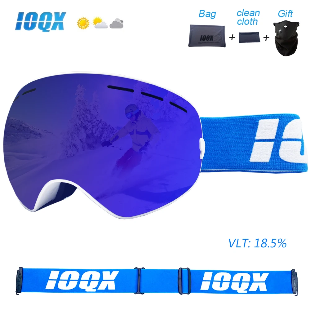 Ski Goggles UV400 Protection Snowboard Eyewear Anti-fog Big Ski Mask Snow Snowmobile Man Women Skiing Outdoor Sport Glasses