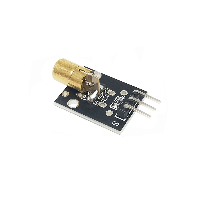 KY-008 650nm 레이저 센서 모듈, 레드 레이저 도트 다이오드 구리 헤드, Arduino 3PIN KY008 AVR PIC DIY용, 6mm, 5V, 5mW