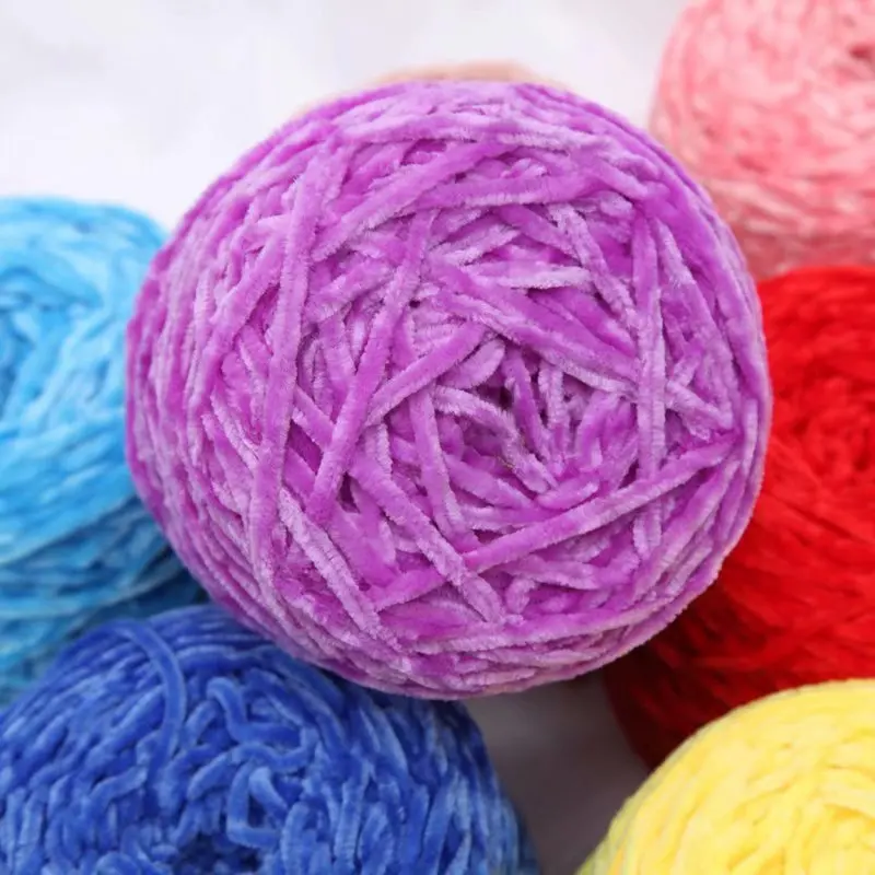 240g/ball Chenille Pile Yarn Canary-wool Hand-knitted Sweater Coat Thread Hat Bag Hook Shoe Thread Thick Yarn