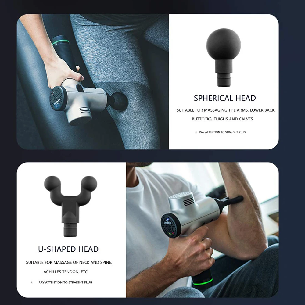 مسدس تدليك الأنسجة العميقة ، مساج العضلات ، آلام العضلات ، تدليك الجسم والرقبة ، تمارين الاسترخاء ، التخسيس ، تشكيل الشكل ، تخفيف الآلام ، جديد 2020