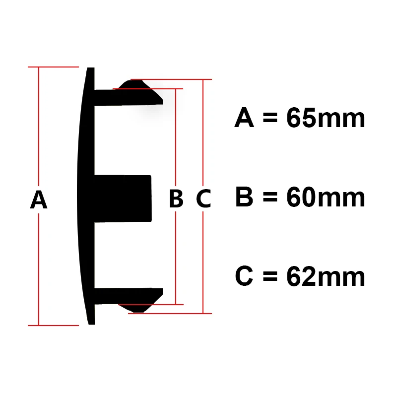 Tapa central de rueda de coche, tapa de cubo de llanta deportiva de bronce de 65mm para Rays Volk Racing TE37 CE28 RE30 CE28n ZE40, 4 Uds.