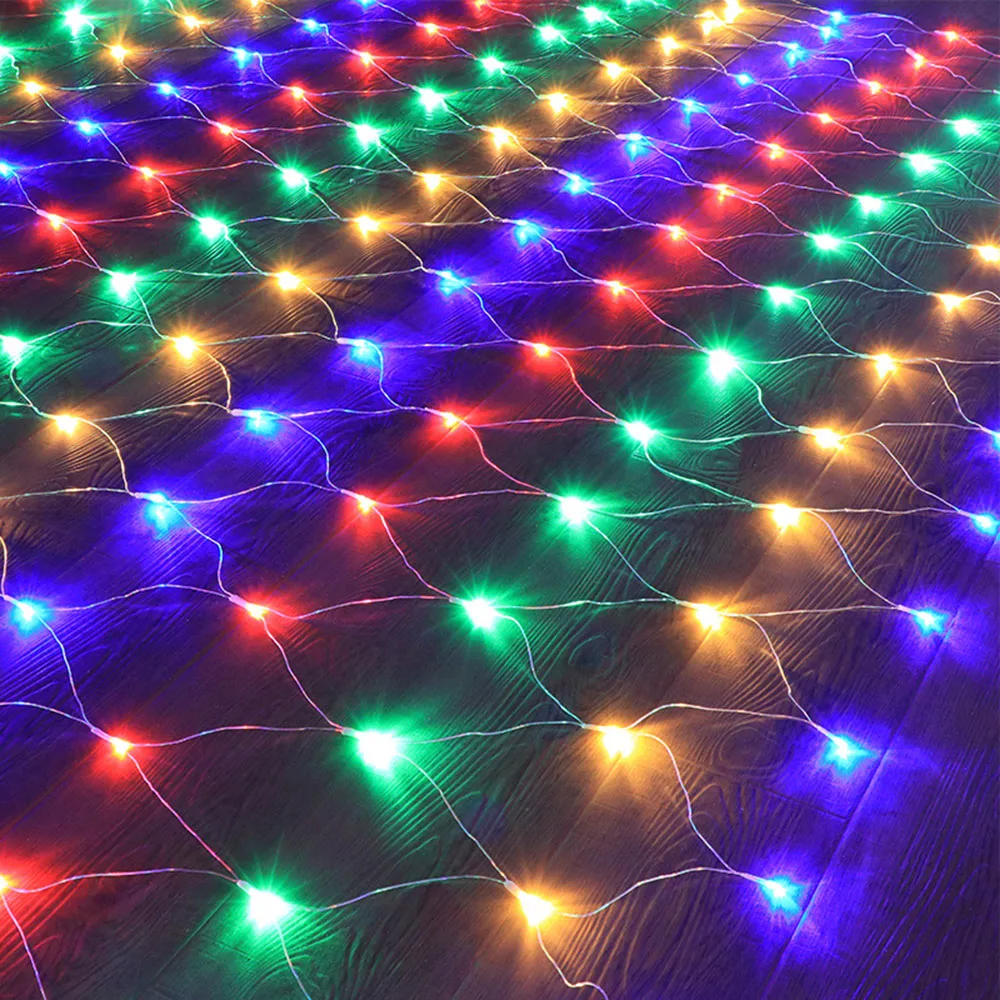 Spina UK 6x4M LED Net Lights decorazioni natalizie per esterni Bush Mesh Lights collegabili impermeabili 8 modalità Fairy String Lights