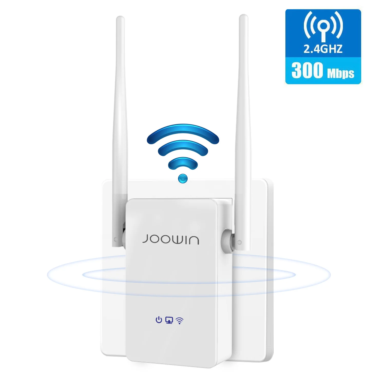 JOOWIN 300Mbps Wireless Home Repeater 2,4G Netzwerk Wifi Extender Signal Verstärker 2 * 5dbi Antenne Signal Booster JW-WR302S-V2