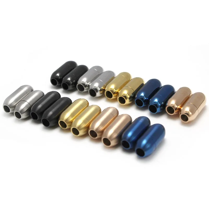 

Stainless Steel Strong Magnetic Clasps for Leather Bracelet End Clasp Connector for DIY Necklace Jewelry Making Accessories