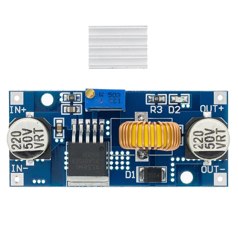 5A DC-DC Step Down Adjustable Power Supply Module Lithium Charger XL4015 4~38V 96% 5A DC adjustable step-down module