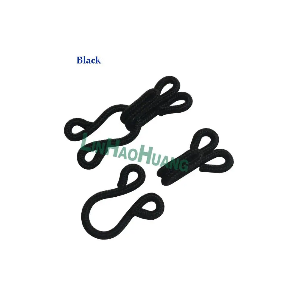 100sets/lot  Fabric Covered Brass Hook/Eye Closure Bra Back Repair Fasteners Sew On Fur Coat Suit Trousers