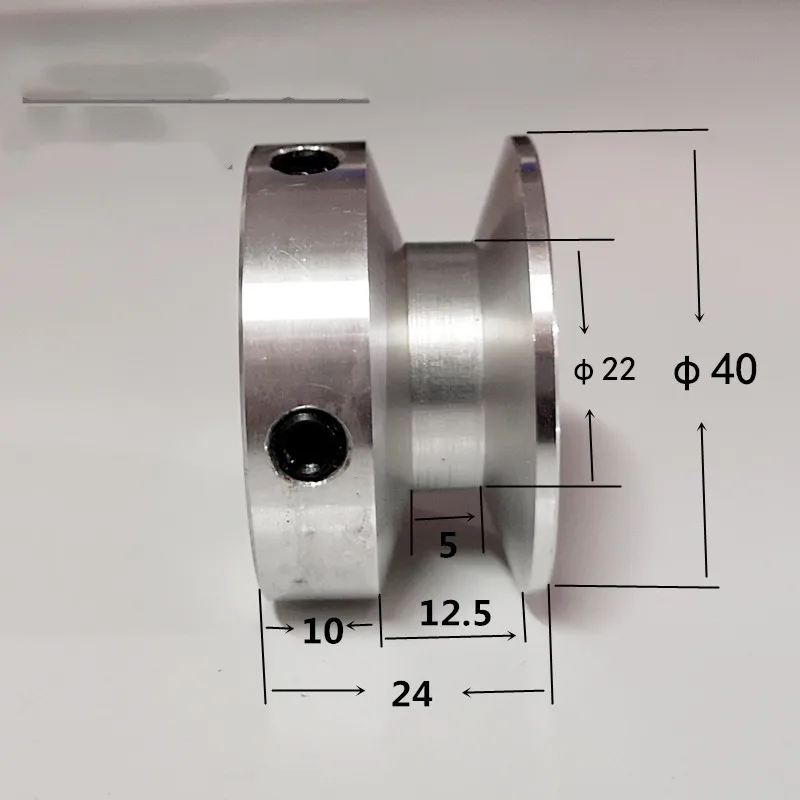 Motor Belt Drive Wheel 40mm 60mm 80mm 100mm V-belt Pulley, Single Groove, A- type V-belt Pulley