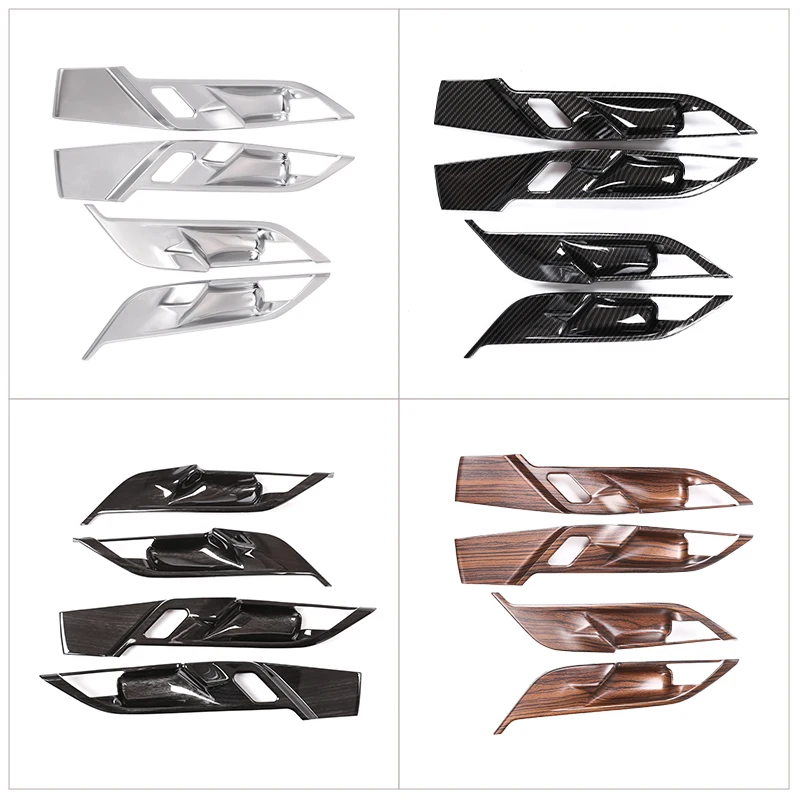 ABS Chrome Car Inner Door Handle Cover Door Bowl Protective Trim Sticker For BMW X1 F48 X2 F47 2016-2021 Auot Interior Accessory