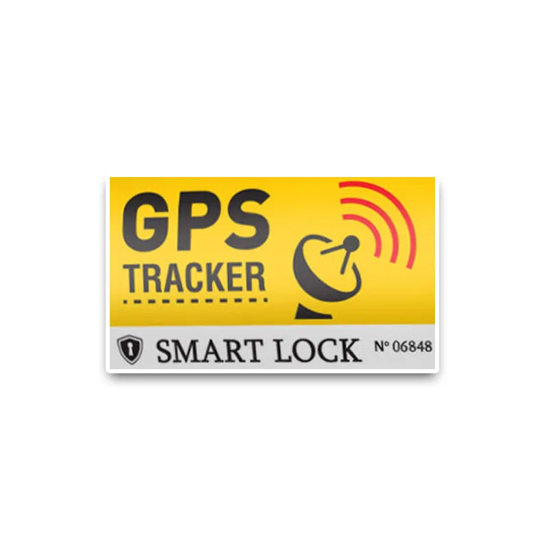 Personalized Car Styling GPS Tracker  Car Sticker Decals Smart Lock PVC Water Proof Creative 10.6*6.3CM