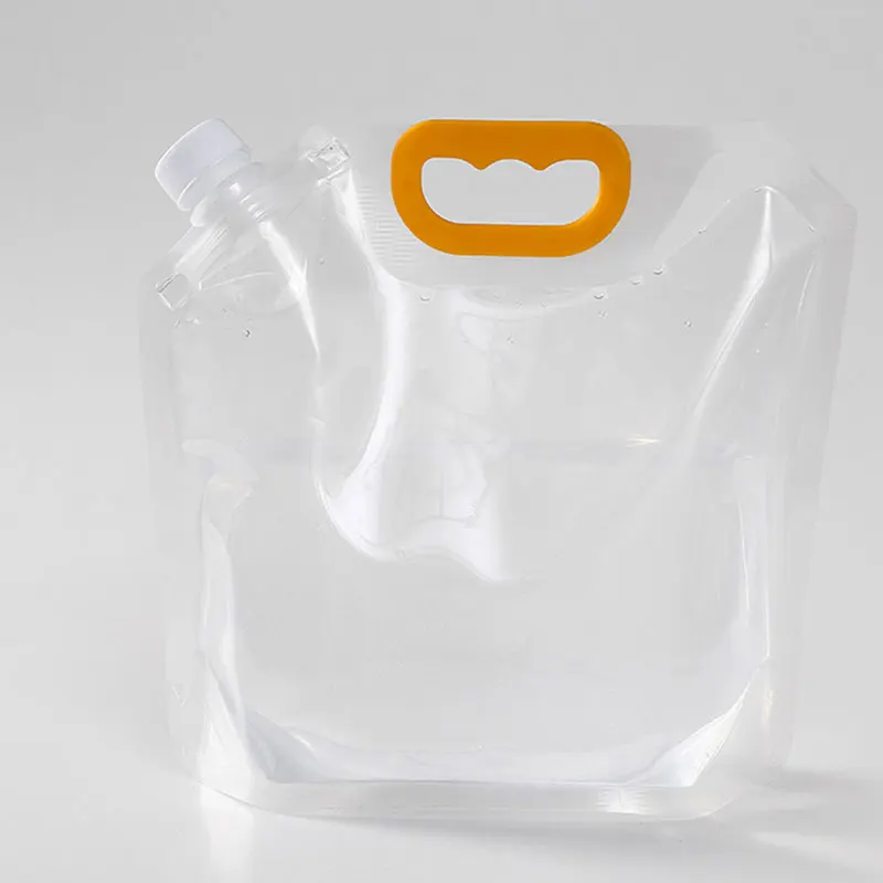 Imagem -05 - Inplustop Bolsas de Plástico para Beber Frascos Transparentes Bolsa de Licor à Prova Dágua Suco Leite Cerveja Bebidas Pesadas Bolsas Reutilizáveis com Bico 1l 15l 25l