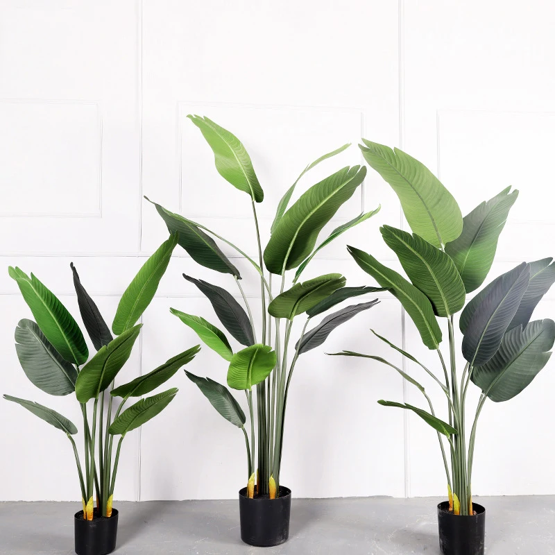 

Large Artificial Banana Tree and Fake Green Plant Potted Plant Suitable For Hotel Garden Home Indoor and Outdoor Decoration