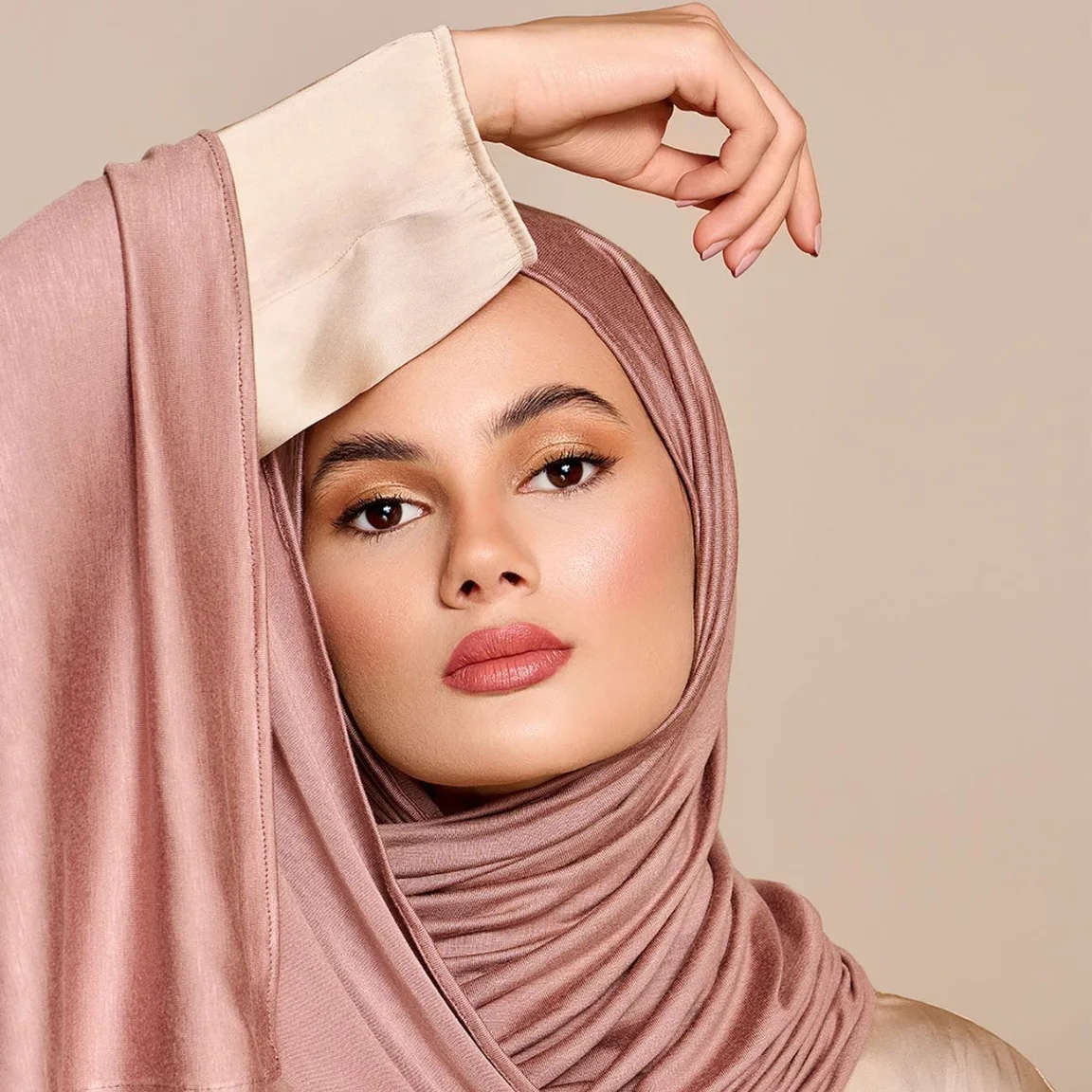 2022 New Fashion Muslim Hijab Jersey Scarf Soft Elastic femme musulman hijabs Islamic shawls and wraps women head scarf turban