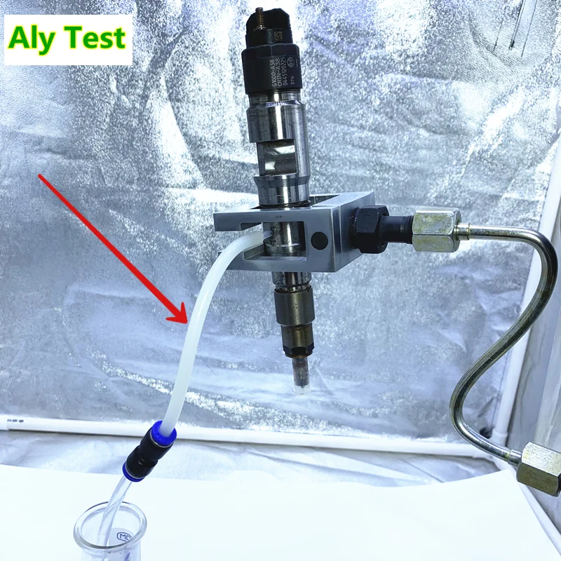 Diesel Common Rail Injector Nozzle Oil Return Joint Tube Flow Meter Measure Test Tool