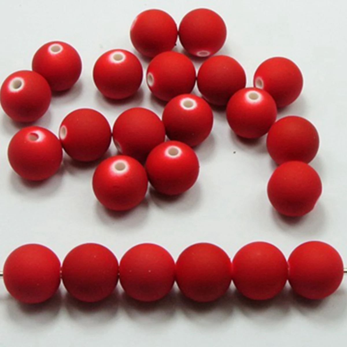 DIY Fluo Neon Beads Acrylic Round Beads 6-10mm(3/8\