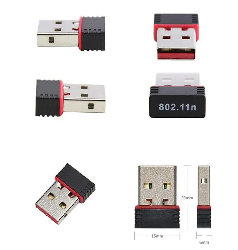 Mini carte réseau sans fil RT8188, dongle récepteur Wifi 2.4 ghz