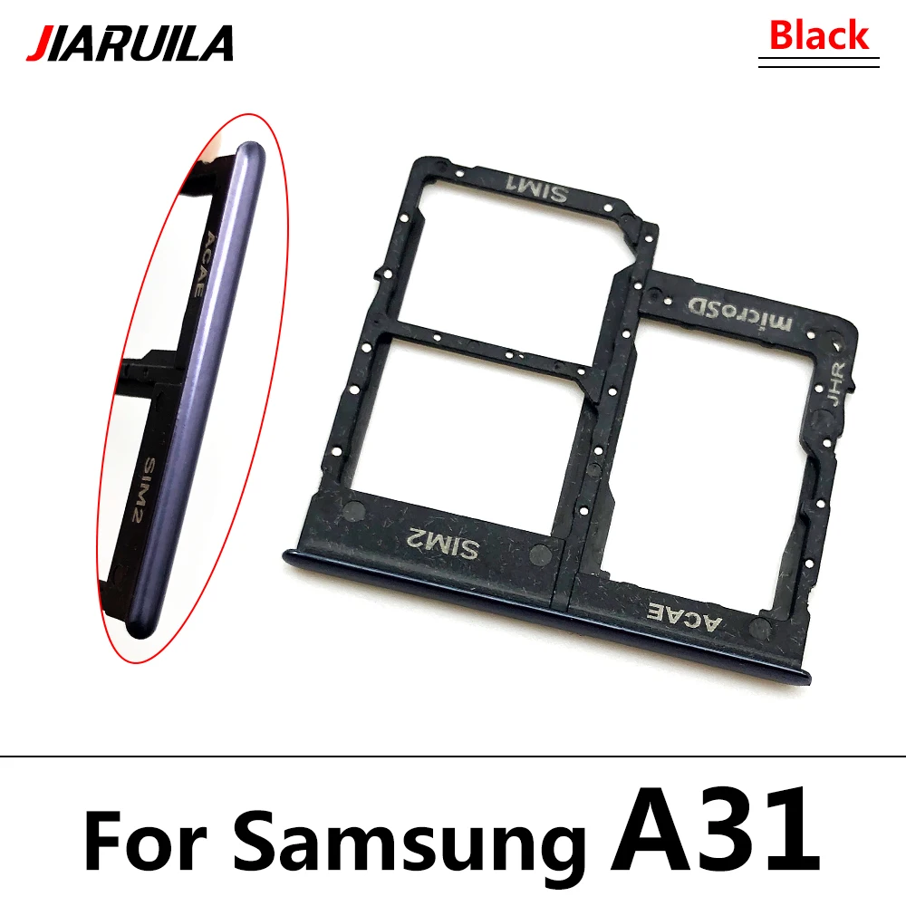 SIM-Karten fach für Samsung A12 A31 A51 A71 A125F Dual Micro SIM-Kartens teck platz Fach halter SD-Kartenleser Teile – Detail 14