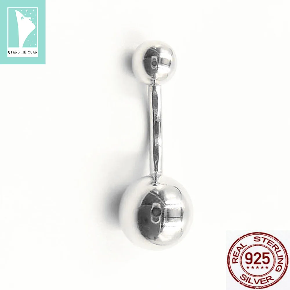 Ball Belly navel button Piercing for women 925 silver sterling silver body piercing jewelry sexy