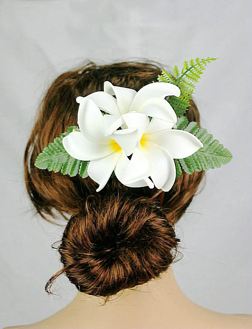 

Free shipping 24pcs/ lot HM1028 15cm 8 Colors Foam Plumeria Hair Clip Women Hair Accessories Hawaii tropical flower headwear