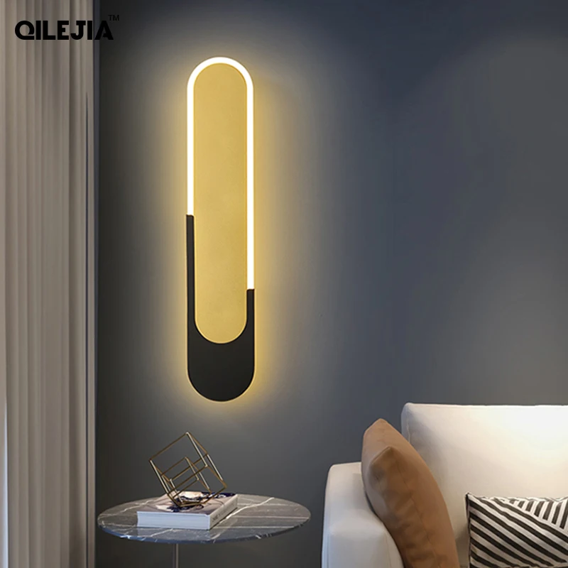 

Modern Led Wall Lights Minimalist Gold Indoor Lighting For Living Room Bedroom Bedside Home Decorative Luminaire Lamps Fixtures