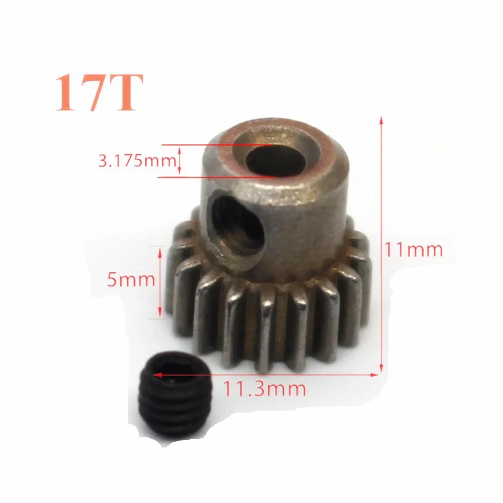 17-64T metalowa przekładnia różnicowa czołowa + 4 szt. Zestaw zębatek silnika zestaw części zamiennych do samochodów HSP 1/10 94111 94123 RC — zdjęcie produktu 2