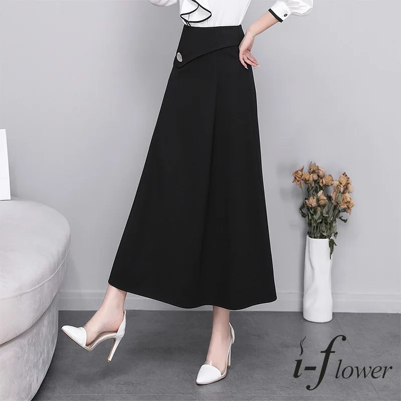 

Women's Elegant Elastic High-Waist Long Skirt, Patchwork Fly Chiffon Skirt, Large Swing, Monochromatic Umbrella Skirt, Summer Fa