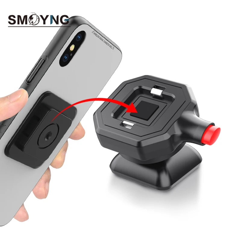 SMOYNG Quick Mount Car Phone Holder Stand Multifunction Support Wall Dashboard Desktop Mobile Mount For Xiaomi iPhone Bracket